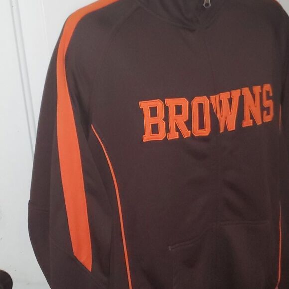 Cleveland Browns Warm Up Track Jacket XL - Picture 7 of 12